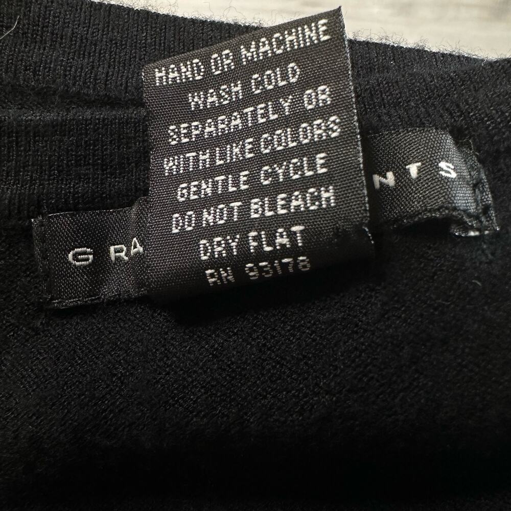 Grace Elements Black Tank & Sweater Lot WMNS Small 3/4 Sleeve Button Up Rayon - Picture 15 of 16